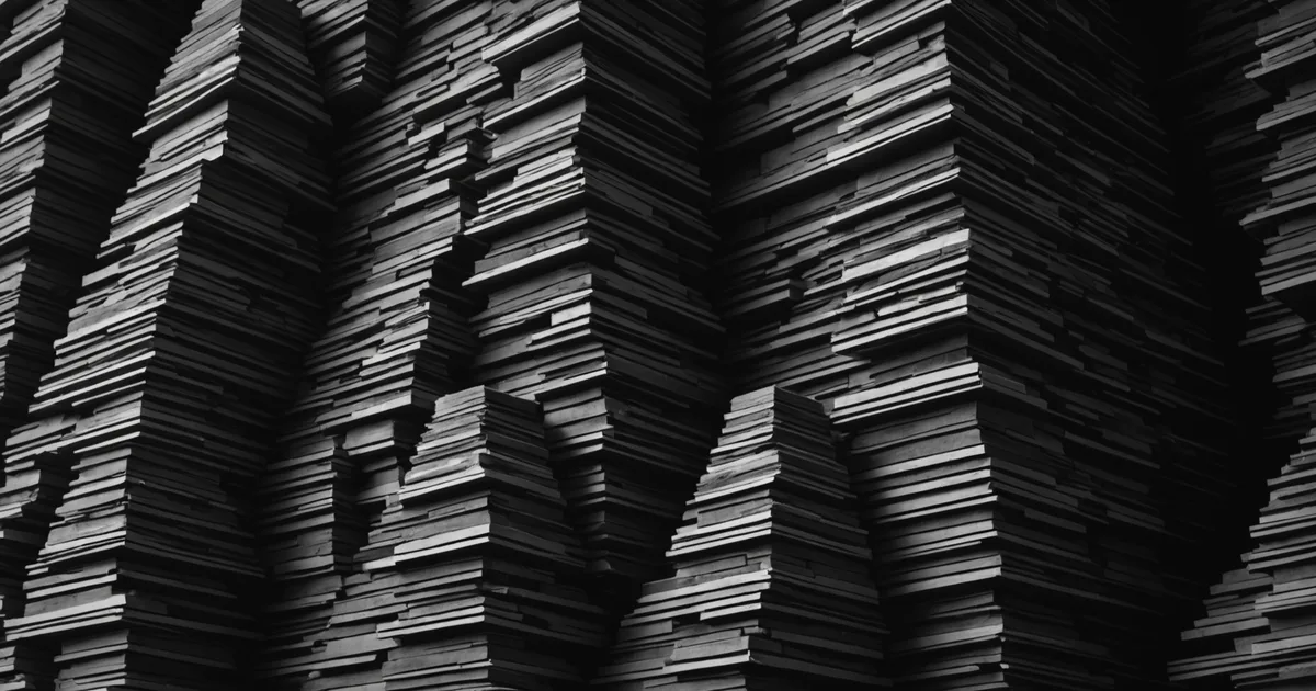 Abstract visualization of overwhelming volume of medical studies stacked in a queue